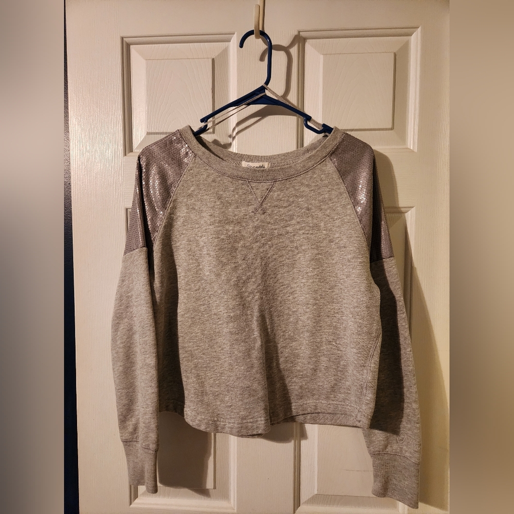 Aeropostale Grey Cropped Sweater
